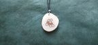 Collier Nid d'Abeille — Ivoire Végétal & Noyer
