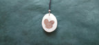 Collier Grains de Café — Ivoire Végétal & Noyer